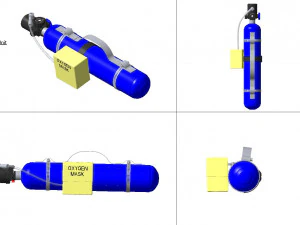 PORTABLE OXYGEN UNIT 3D Model
