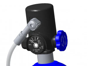 PORTABLE OXYGEN UNIT 3D Model