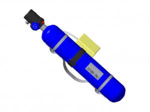 PORTABLE OXYGEN UNIT 3D Model