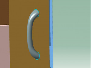 door handle 3D 模型