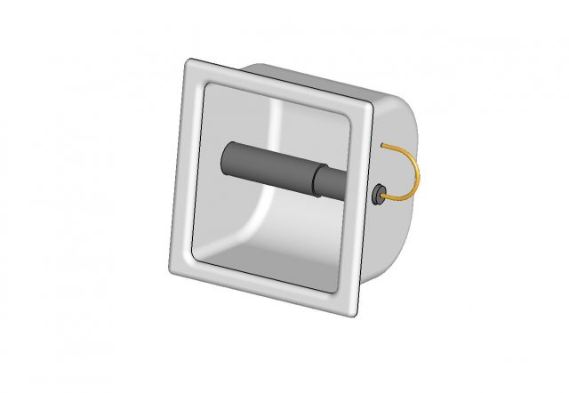 toilet paper holder Model 3D .c4d .max .obj .3ds .fbx .stl .blend 