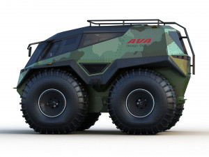 Concept of a floating all-terrain vehicle 3D Model