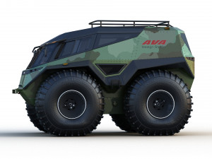 Concept of a floating all-terrain vehicle 3D Model