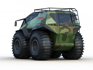 Concept of a floating all-terrain vehicle 3D Model