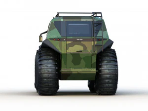 Concept of a floating all-terrain vehicle 3D Model