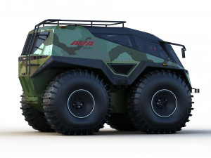 Concept of a floating all-terrain vehicle 3D Model