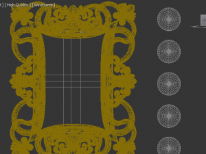 mirror in classic style 3D Model