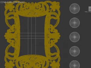 mirror in classic style 3D Model