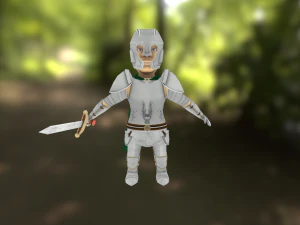 ksatria kecil Model 3D