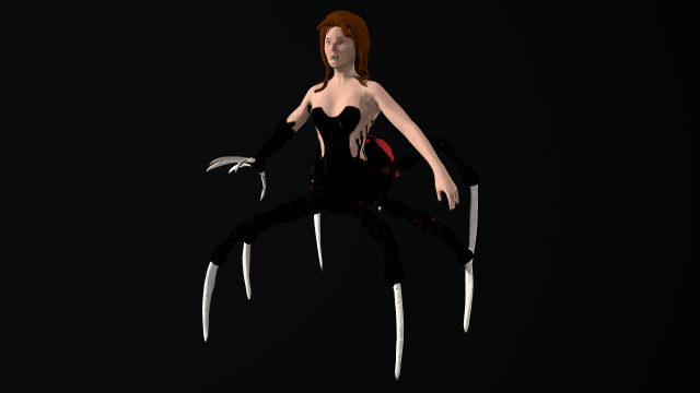 the spider queen 3D Model .c4d .max .obj .3ds .fbx .stl .blend 