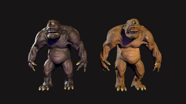 the cyclops low poly 3D Model .c4d .max .obj .3ds .fbx .stl .blend 