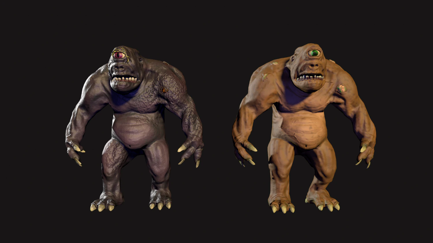 the cyclops low poly 3D Model .c4d .max .obj .3ds .fbx .stl .blend 