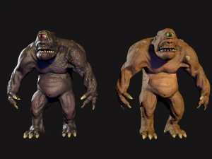 el c&iacute;clope de baja poli Modelo 3D