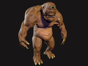 the cyclops low poly 3D Model
