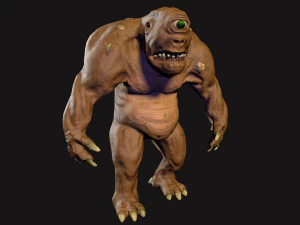 the cyclops low poly 3D Model