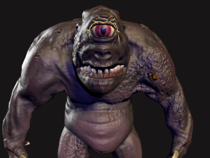 the cyclops low poly 3D Model
