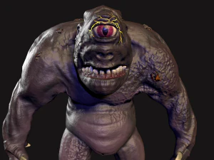 the cyclops low poly 3D Model