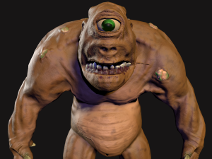 the cyclops low poly 3D Model