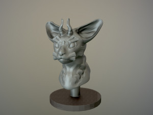 cat bust 3D Model