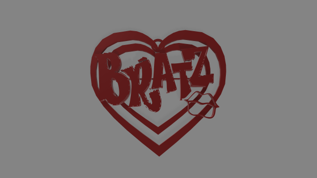 Bratz earring in the shape of a heart with a kiss 3D प्रिंट मॉडल .c4d .max .obj .3ds .fbx .stl .blend 