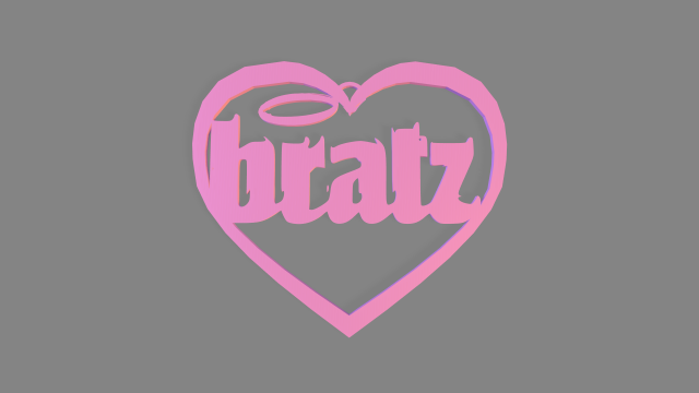 Bratz earring in the shape of a heart movie Model Cetak 3D .c4d .max .obj .3ds .fbx .stl .blend 