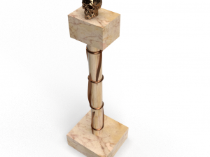 colonna marmo rame 3D Модель