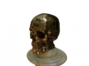colonna marmo rame 3D Model