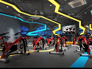 інтер'єр спортзалу 3D Модель