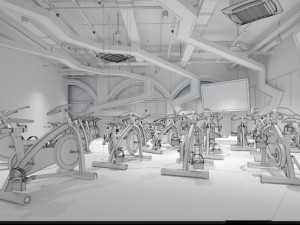 gym interior 3D Model