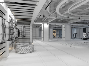 gym interior 3D Модель
