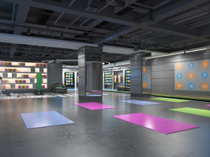 gym interior 3D Model