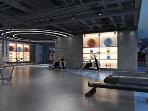 gym interior 3D Model