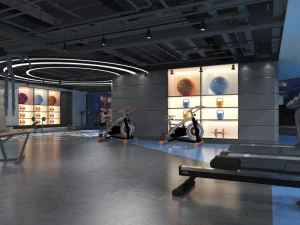 gym interior 3D Model