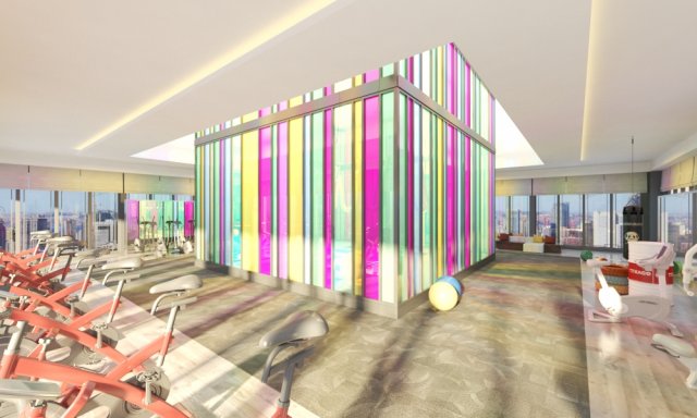 gym interior 3Dモデル .c4d .max .obj .3ds .fbx .stl .blend 