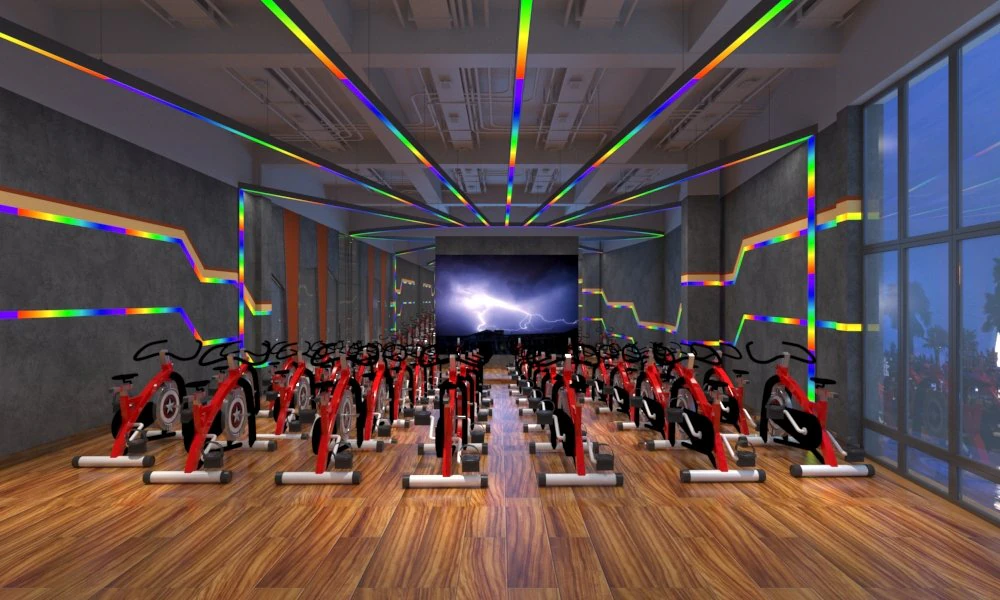 sportschool interieur 3D Model .c4d .max .obj .3ds .fbx .stl .blend 