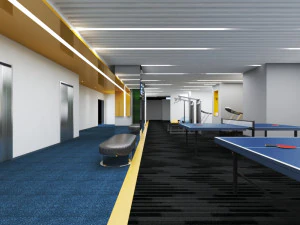 інтер'єр спортзалу 3D Модель