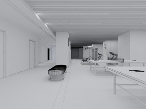 gym interior Modelo 3D