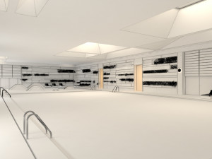 gym interior Modelo 3D