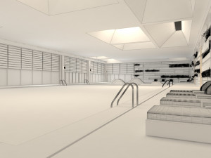 gym interior Modelo 3D