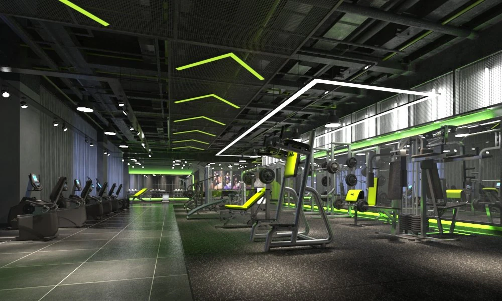 gym interior 3D Model .c4d .max .obj .3ds .fbx .stl .blend 
