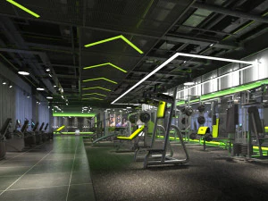 інтер'єр спортзалу 3D Модель