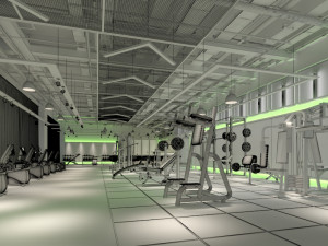 gym interior Modelo 3D