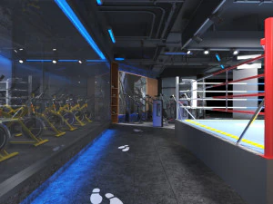 gym interior 3D Model