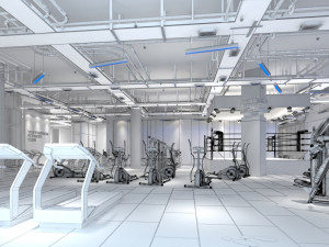 gym interior 3D Model