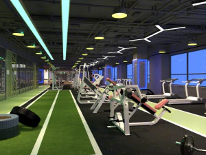 інтер'єр спортзалу 3D Модель