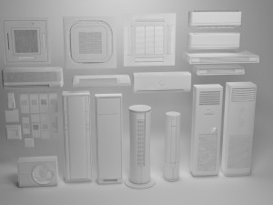 air conditioner pack Modèle 3D