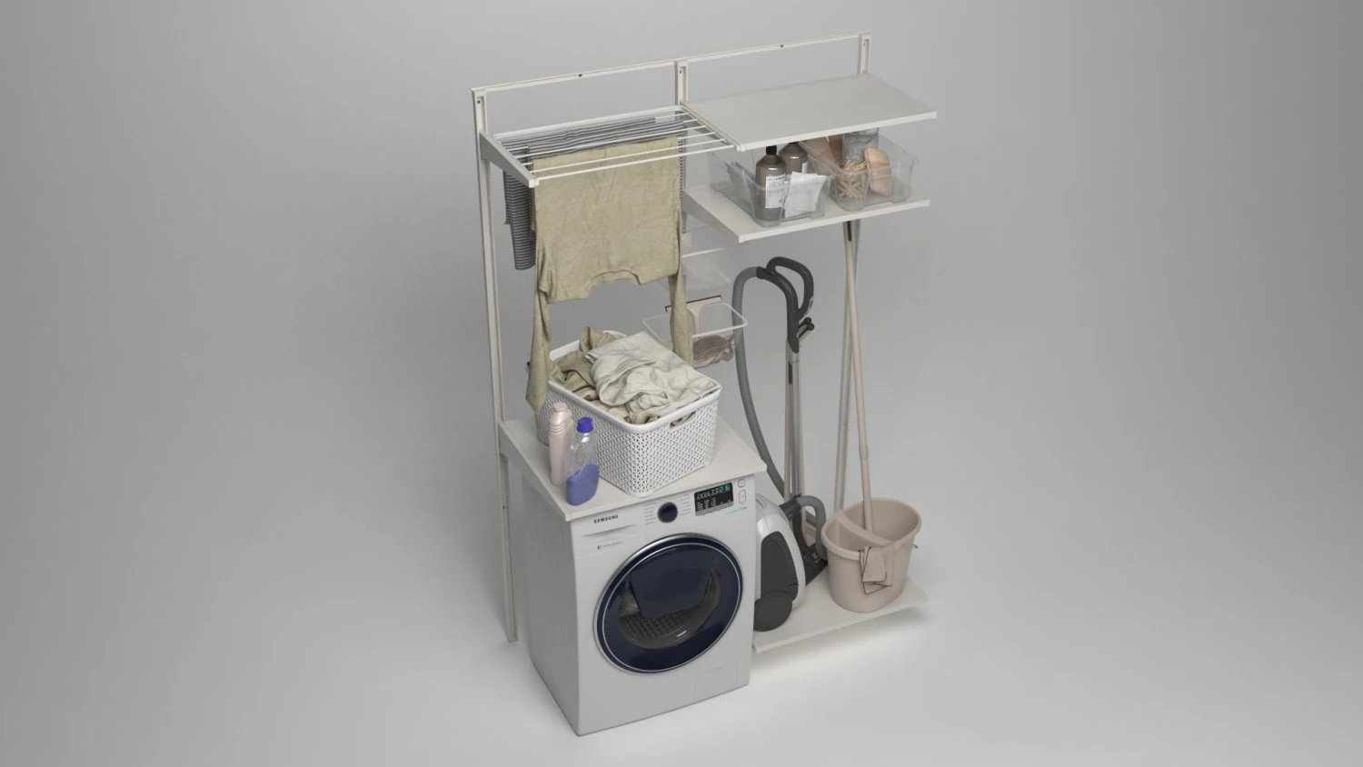 coleta de roupa suja Modelo 3D .c4d .max .obj .3ds .fbx .stl .blend