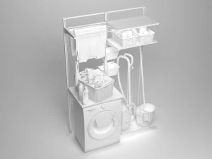 coleta de roupa suja Modelo 3D