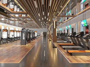 інтер'єр спортзалу 3D Модель