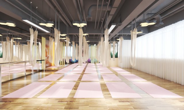 gym interior 3Dモデル .c4d .max .obj .3ds .fbx .stl .blend 
